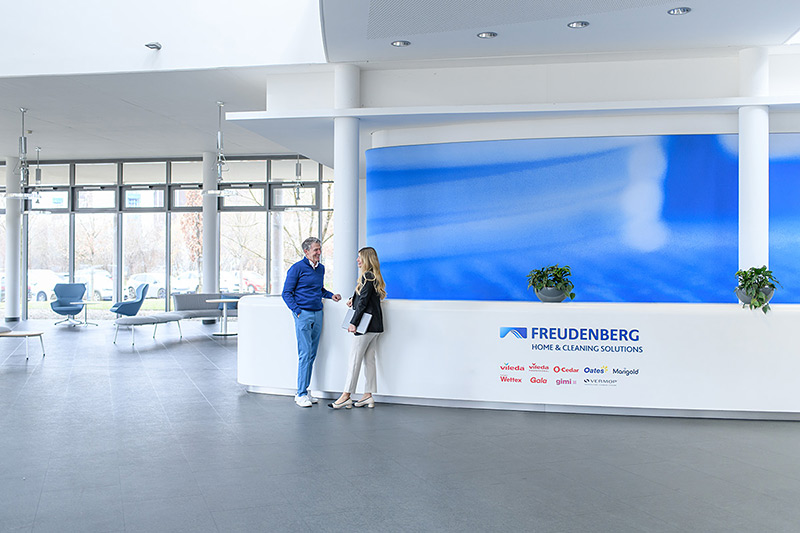Freudenberg Home Cleaning Solutions, Webseiten Relaunch im Vileda Haus Weinheim